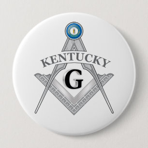 Freemasonry lodge of the state of Kentucky 10 Cm Round Badge