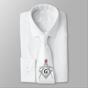 Freemasonry lodge of the state of Mississippi Tie