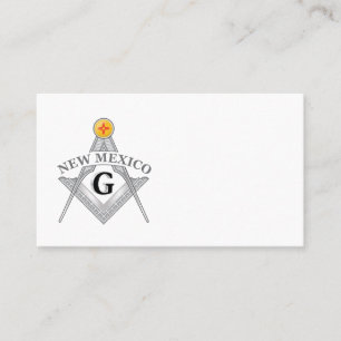Freemasonry lodge of the state of New Mexico Business Card