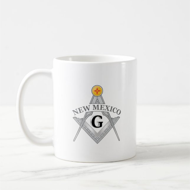Freemasonry lodge of the state of New Mexico Coffee Mug (Left)