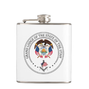 Freemasonry lodge of the state of Utah Hip Flask