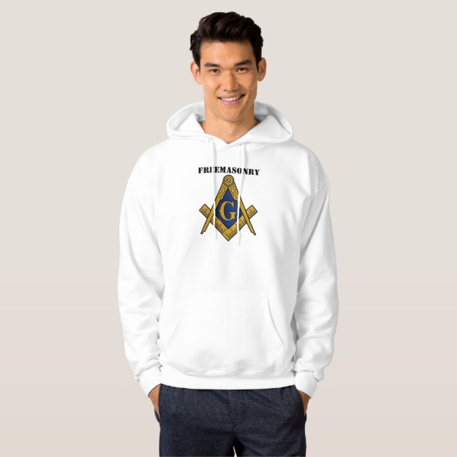 Freemasonry Masonry Compass and Square Masonic Hoodie (Front Full)