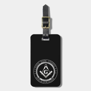 Freemasonry seal luggage tag