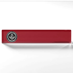 Freemasonry seal nameplate
