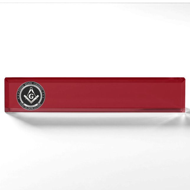 Freemasonry seal nameplate (Front)