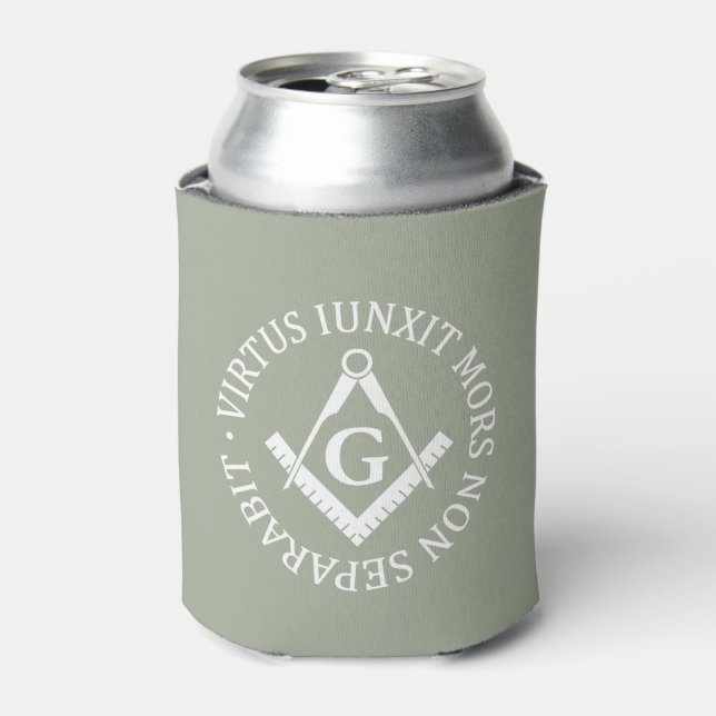 Freemasonry sign can cooler (Can Front)