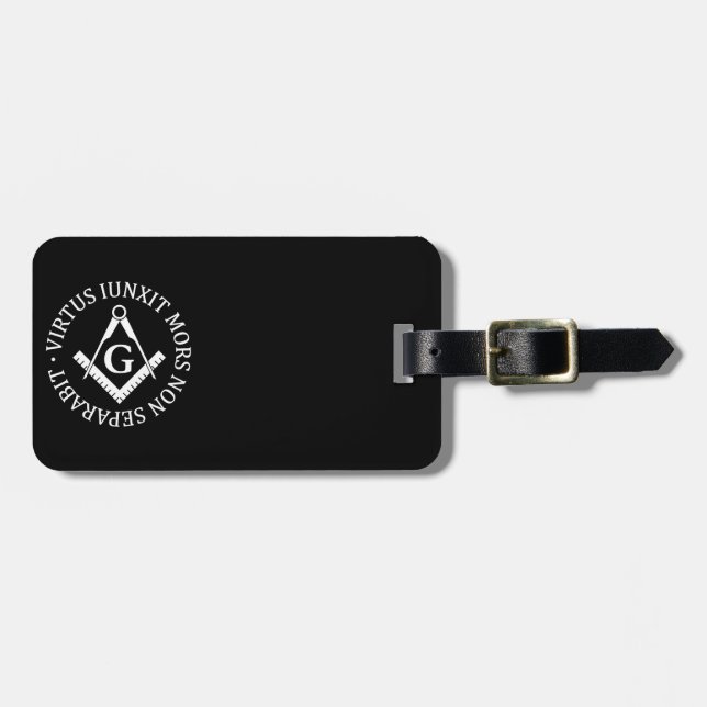 Freemasonry sign luggage tag (Front Horizontal)