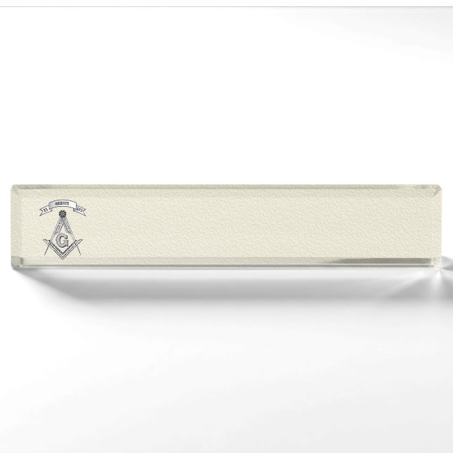 Freemasonry sign nameplate (Front)