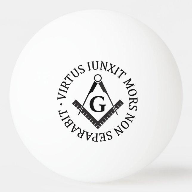 Freemasonry sign ping pong ball (Back)