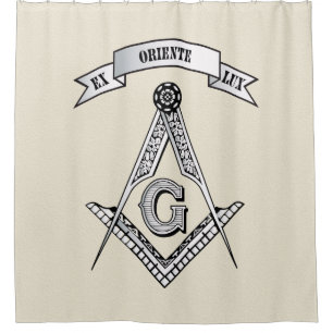 Freemasonry sign shower curtain