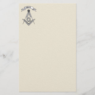 Freemasonry sign stationery