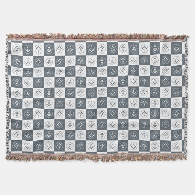 Freemasonry sign throw blanket (Front)