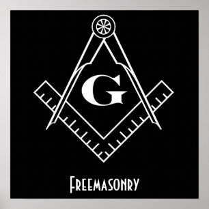 Freemasonry Square and Compass Print