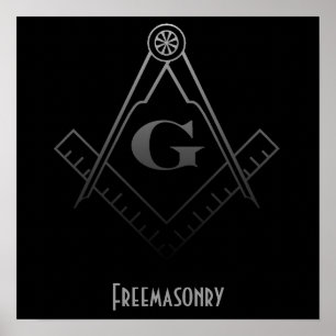 Freemasonry Square and Compass Print