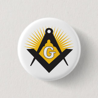 Freemasonry symbol 3 cm round badge