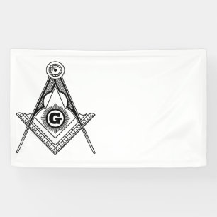 Freemasonry symbol banner