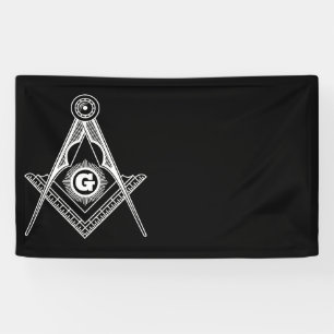 Freemasonry symbol banner