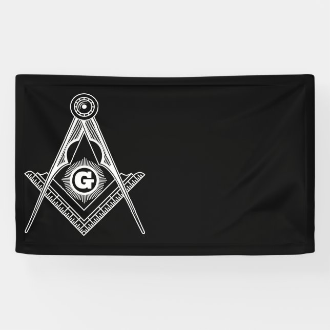 Freemasonry symbol banner (Horizontal)
