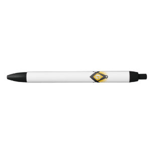 Freemasonry symbol black ink pen