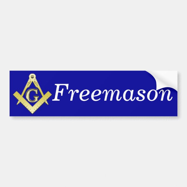 Freemasonry Symbol Bumper Sticker (Front)