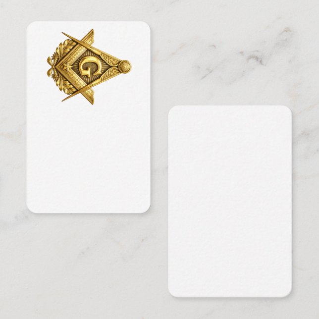 Freemasonry symbol business card (Front/Back)
