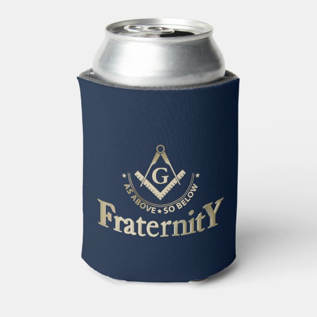 Freemasonry symbol can cooler (Can Back)