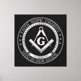 Freemasonry symbol canvas print