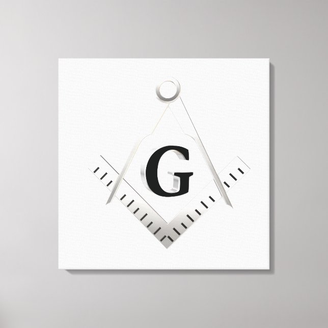 Freemasonry symbol canvas print (Front)
