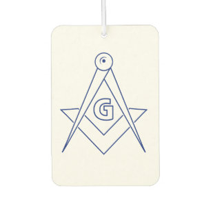 Freemasonry symbol car air freshener