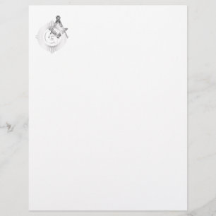 Freemasonry symbol custom letterhead