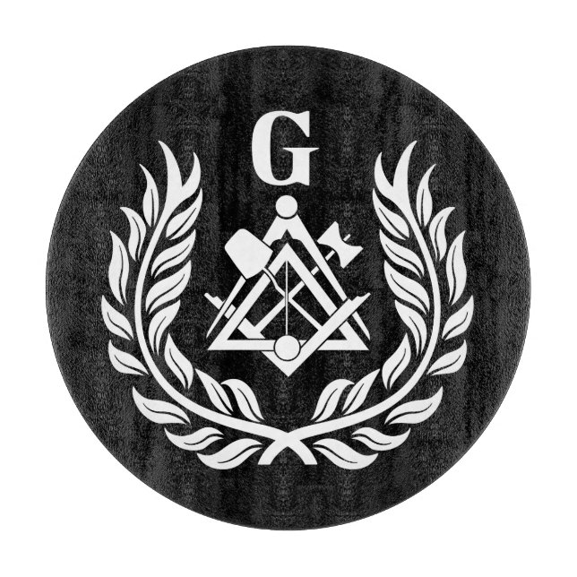 Freemasonry symbol cutting board (Front)