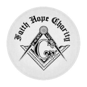 Freemasonry symbol cutting board