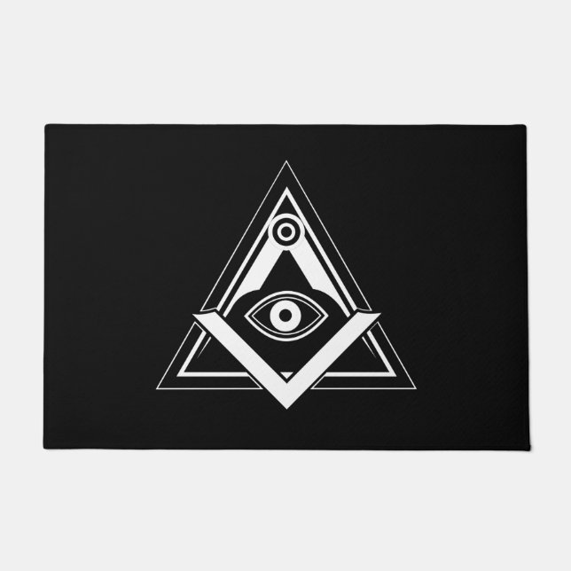 Freemasonry symbol doormat (Front)