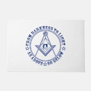 Freemasonry symbol doormat