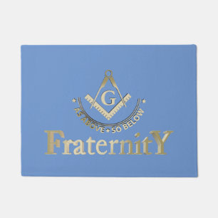 Freemasonry symbol doormat