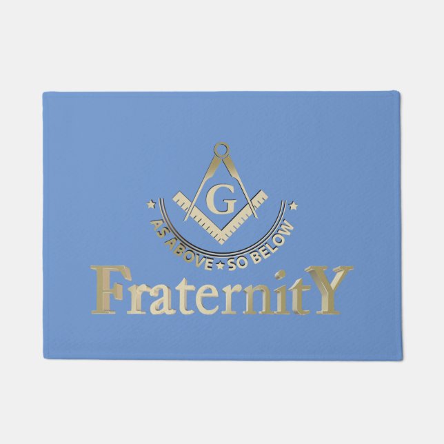 Freemasonry symbol doormat (Front)