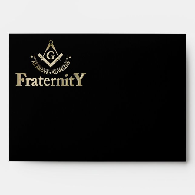 Freemasonry symbol envelope (Front)