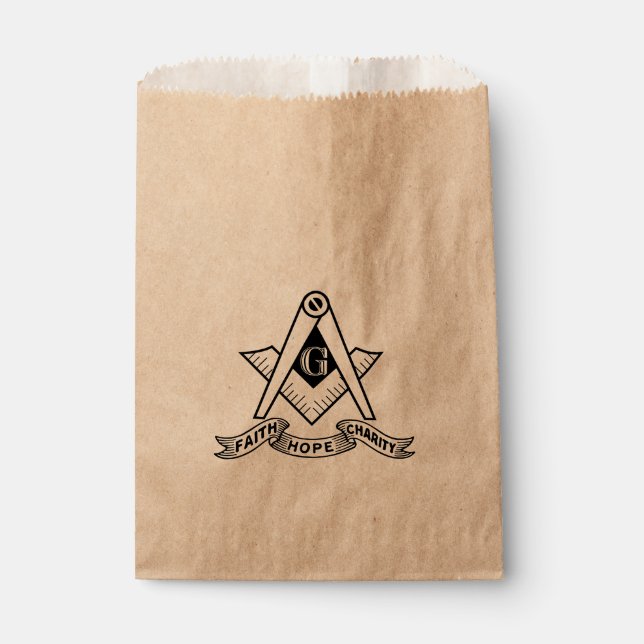 Freemasonry symbol favour bags (Front)