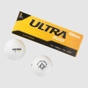 Freemasonry symbol golf balls