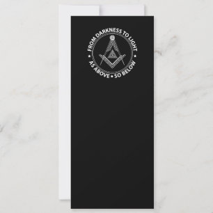 Freemasonry symbol invitation