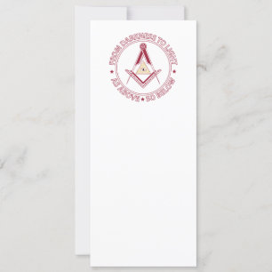 Freemasonry symbol invitation
