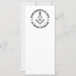 Freemasonry symbol invitation
