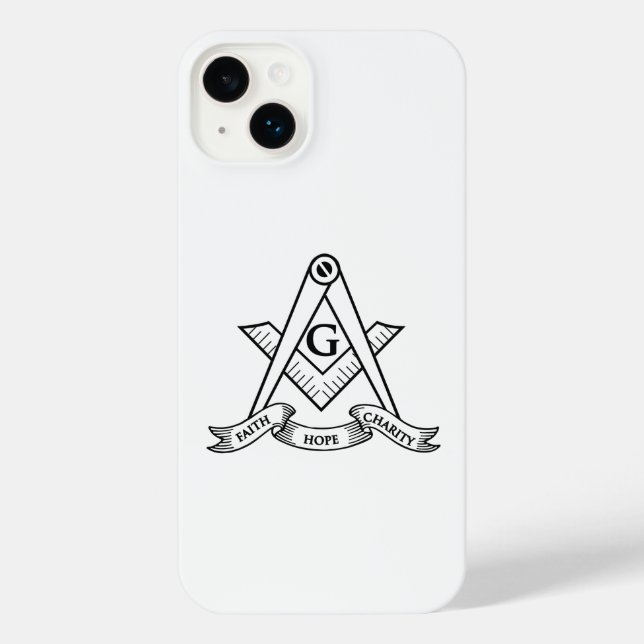 Freemasonry symbol iPhone case (Back)