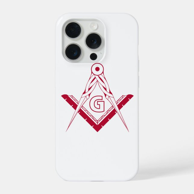 Freemasonry symbol iPhone case (Back)