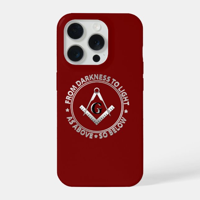 Freemasonry symbol iPhone case (Back)
