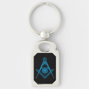 Freemasonry symbol key ring