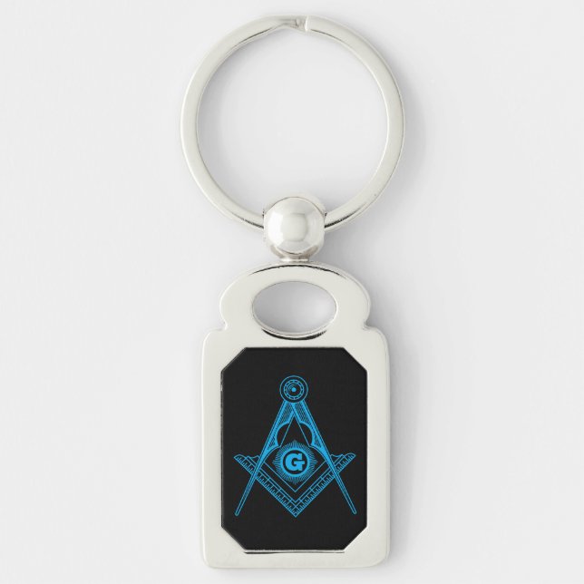 Freemasonry symbol key ring (Front)