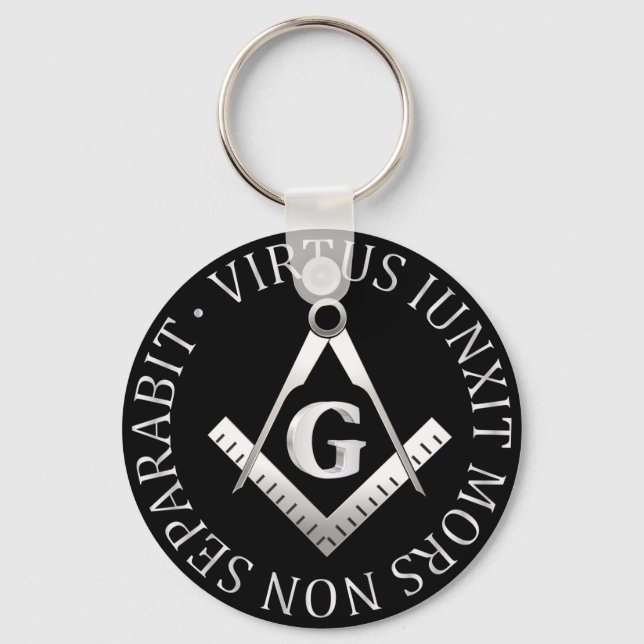 Freemasonry symbol key ring (Front)