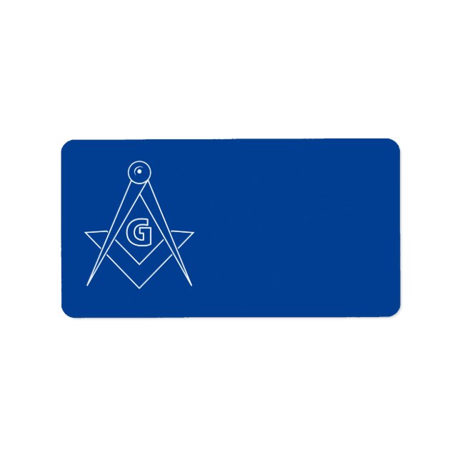 Freemasonry symbol label (Front)