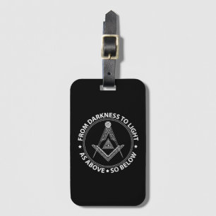 Freemasonry symbol luggage tag